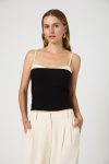 Azra Twill Corset Strappy Top