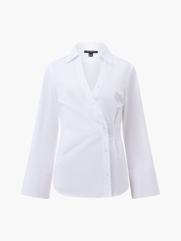 Isabelle Poplin Aysmmetric Shirt