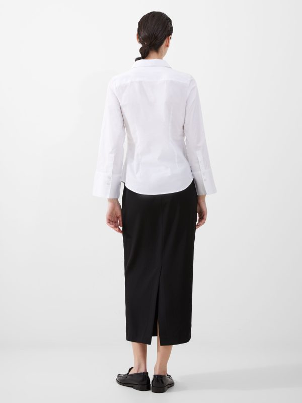 Isabelle Poplin Aysmmetric Shirt